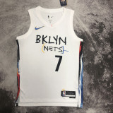 22/23 NETS DURANT #7 White City Edition Top Quality Hot Pressing NBA Jersey