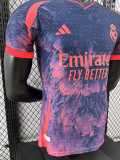 24/25 RMA Blue Blue Pink Special Edition Player Version Soccer Jersey