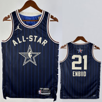 23/24 ALL-STAR ENBIID #21 Blue Top Quality Hot Pressing NBA Jersey