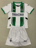 24/25 Monchengladbach Home Kids  Soccer Jersey