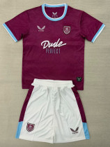 25/26 Burnley FC Home Kids Soccer Jersey