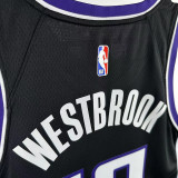 23/24 KINGS WESTBROOK #18 Black Top Quality Hot Pressing NBA Jersey