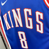 24/25  KINGS LAVINT # 8 Blue City Edition  Top Quality Hot Pressing  Retro NBA Jersey