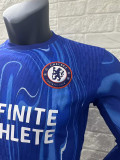 24 /25 CHE Home （With Advertisements）Player Version Long Sleeve Soccer Jersey（胸前广告）