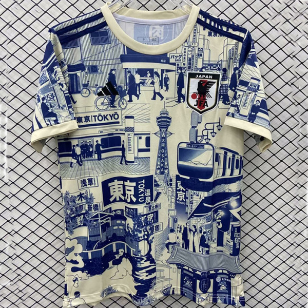 2024 Japan  Fashion Royal Blue  Edition Fans Soccer Jersey