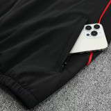 25/26 River Plate Black Hooded Jacket Tracksuit