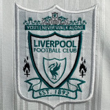1995/1996 LIV Away Green Long Sleeve Retro Soccer Jersey