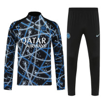 25/26 INT Royal Blue Printing Half Pull Tracksuit  (半拉链)