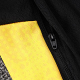 25/26 Dortmund Light Gray Inkjet Kids Half Pull Tracksuit#E25218  (半拉链)