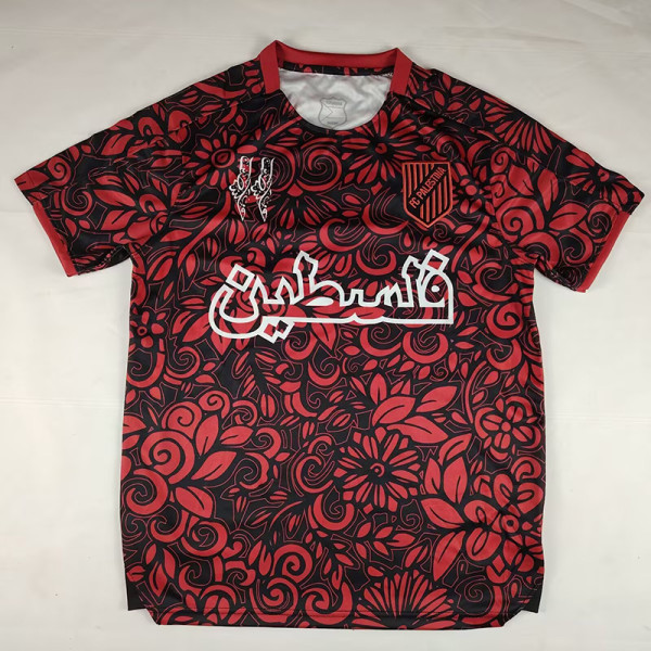 25/26 Palestino Deportivo Black & Maroon Fans Soccer Jersey