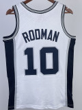 1998/1999 SA Spurs ROOMAN #10 White Retro Top Quality Hot Pressing NBA Jersey