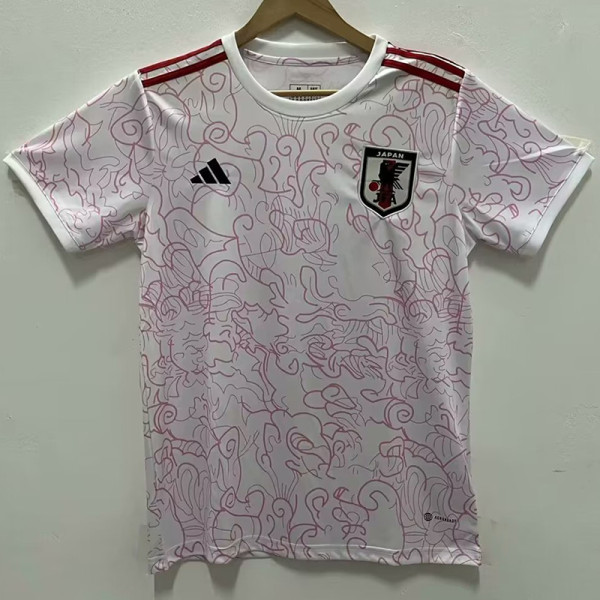 2024 Japan White and Pink  Fans Soccer Jersey