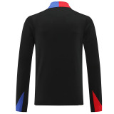 24/25 NK Black  Half Zipper Sportswear # 812黑色(半拉链)