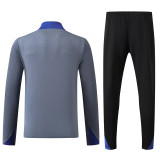 24/25 INT Grey Player version Half Pull Tracksuit  (球员版、半拉链、)