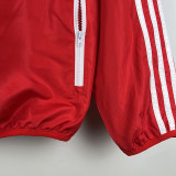 2024 Flamengo Red & Black  one sided hooded  Windbreaker （单面带帽风衣）
