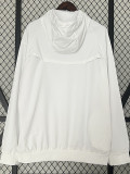 2024  Brazil white one sided hooded  Windbreaker （单面带帽风衣）