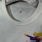 2025 T246 Flying Man White  Pure Cotton  Blue T-shirt(小标）
