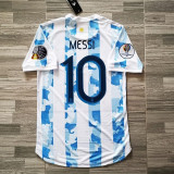 2021  Argentina Home  Player Version Soccer Jersey
