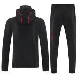 25/26 River Plate Black Hooded Jacket Tracksuit