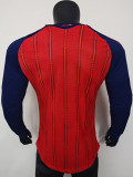 26/27 Spain Home Player Version Long Sleeve Soccer Jersey