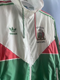 24/25 Mexico White Green Hooded Windbreaker