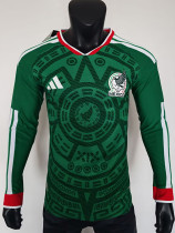 25/26 Mexico Home Long Sleeve Player Version Soccer Jersey长袖