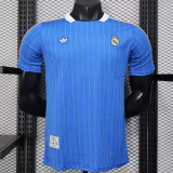 25/26 RMA Retro Edition Blue Player Version Soccer Jersey