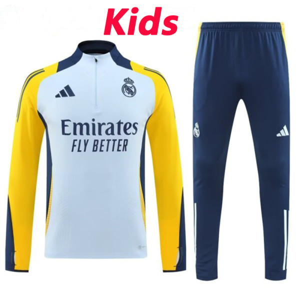 24/25 RMA Light Blue Kids Half Pull Tracksuit  (童装、半拉链)