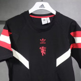 24/25 Man Utd Black Cotton  T-shirt