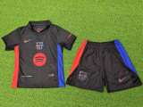24/25 BAR  Away  Kids  Player Version  Soccer Jersey(大胸花）