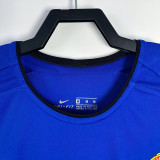2002/2003 Man Utd Blue Long sleeve Retro Soccer Jersey