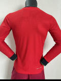 24/25 Portugal  Home Long Sleeve  Player Version Soccer Jersey(长袖)