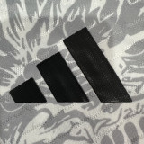 25/26 RMA Dragon Pattern White Black  Player Version Training Shirts（圆领）
