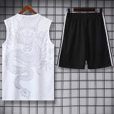 24/25 RMA White  Dragon Edition Tank top and shorts suit