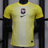 2025 France Yellow Goalkeeper  Player Version Soccer Jersey
