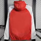 24/25 Internacional Red &White Hooded Windbreaker
