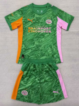 25/26 PSV Goalkeeper Green  Kids  Soccer Jersey
