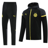 2024 Dortmund Black Hoodie  Jacket Tracksuit#01
