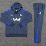24/25 INT Grey Hooded  Tracksuit