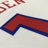 22/23 76ERS HARDEN #1 White City Edition Top Quality Hot Pressing NBA Jersey