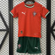 25/26 Portugal Home Kids  Soccer Jersey
