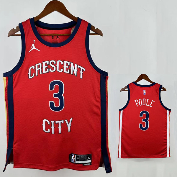 25/26 Pelicans NOLA # 3 Red Flying Edition Top Quality Hot Pressing NBA Jersey