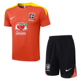 26/27 Brazil Orange Training Short Suit#D25271