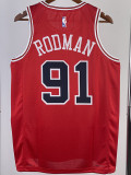 22/23 BULLS RODMAN #91 Red Top Quality Hot Pressing NBA Jersey