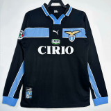 1998/1999 Lazio Away Long Sleeve Retro Soccer Jersey