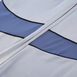 2024 NK Blue Grey Half Zip Sportswear # NB07(半拉链)
