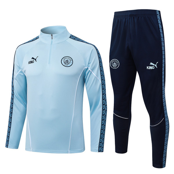26/27 Man City Sky Blue Half Pull Tracksuit #B25148 (半拉链)