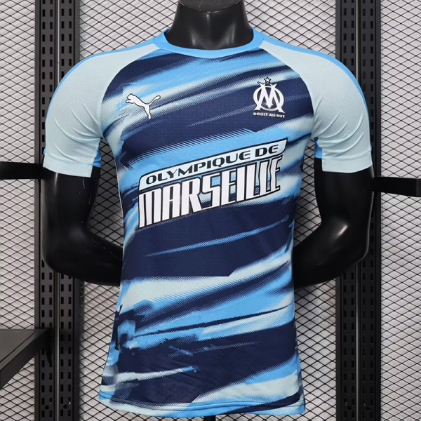 25/26  Marseille Shy Blue  Player Version Training Shirts