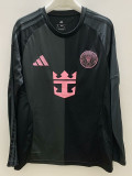 25/26 Inter Miami Away  Long Sleeve Fans Soccer Jersey