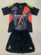 24/25 RMA Black Goalkeeper Kids Soccer Jersey
